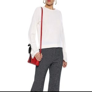 NWT Equipment cashmere sweater with ribbon sleeve